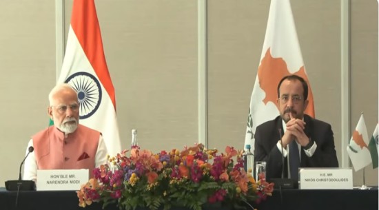 प्रधानमंत्री और साइप्रस के राष्ट्रपति ने साइप्रस और भारत के व्यापारिक प्रतिनिधियों के साथ बातचीत की: प्रधानमंत्री कार्यालय
