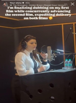 उर्वशी रौतेला ने शुरू की डबिंग