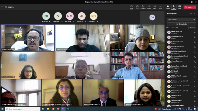 युवा वैज्ञानिकों के सशक्तिकरण विषय सम्बंधी नीतिगत बिंदुओं पर अंतर्राष्ट्रीय वेबिनार: भारत सरकार के प्रधान वैज्ञानिक सलाहकार का कार्यालय