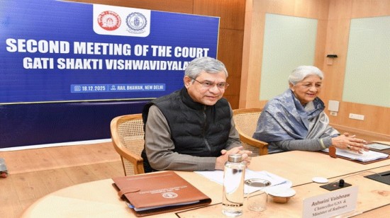 रेल मंत्रालय: गति शक्ति विश्वविद्यालय (जीएसवी) समुद्री क्षेत्र, ब्रिज एवं टनल इंजीनियरिंग, रक्षा लॉजिस्टिक्स और मल्टीमॉडल परिवहन योजना को आगे बढ़ाएगा - श्री अश्विनी वैष्णव