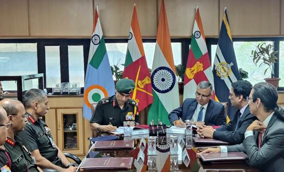 एनटीपीसी रिन्यूएबल एनर्जी लिमिटेड ने भारतीय सेना के साथ सेना प्रतिष्ठानों में हरित हाइड्रोजन परियोजनाओं के कार्यान्वयन के लिए समझौता ज्ञापन पर हस्ताक्षर किए: विद्युत मंत्रालय